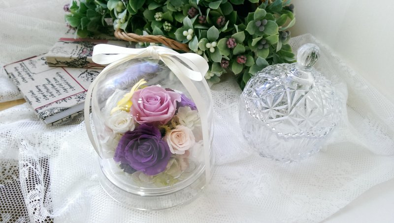 不凋花-蛋型花礼 *交换礼物*情人节*婚礼*生日礼物 - 植栽/盆栽 - 植物．花 紫色