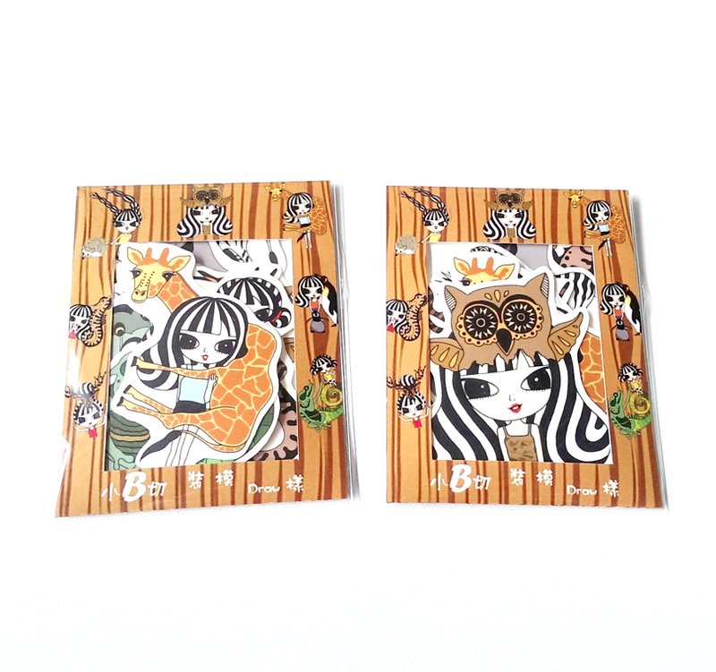 小B切 动物员系列贴纸 (彩色系) - 贴纸 - 纸 多色