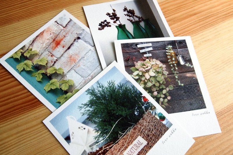 《绿色杂货》影像明信片4张 - 卡片/明信片 - 纸 绿色