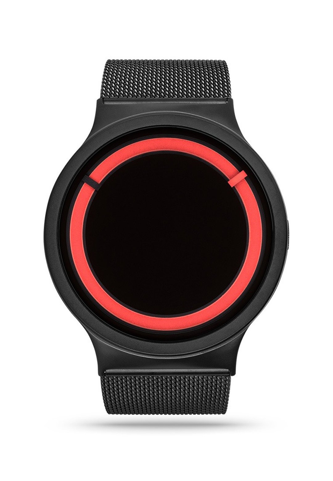 宇宙日食系列腕表 ECLIPSE Steel(黑/红, Black/ Red)<夜光> - 女表 - 不锈钢 