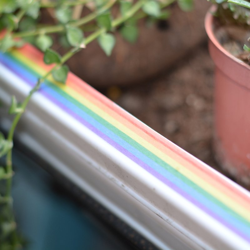 ◆◆年终特价◆◆【时代精神】六色彩虹-书写淡色 - 纸胶带 - 纸 多色