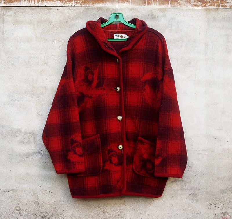 古着连帽外套 A24 - 男装针织衫/毛衣 - 其他材质 红色