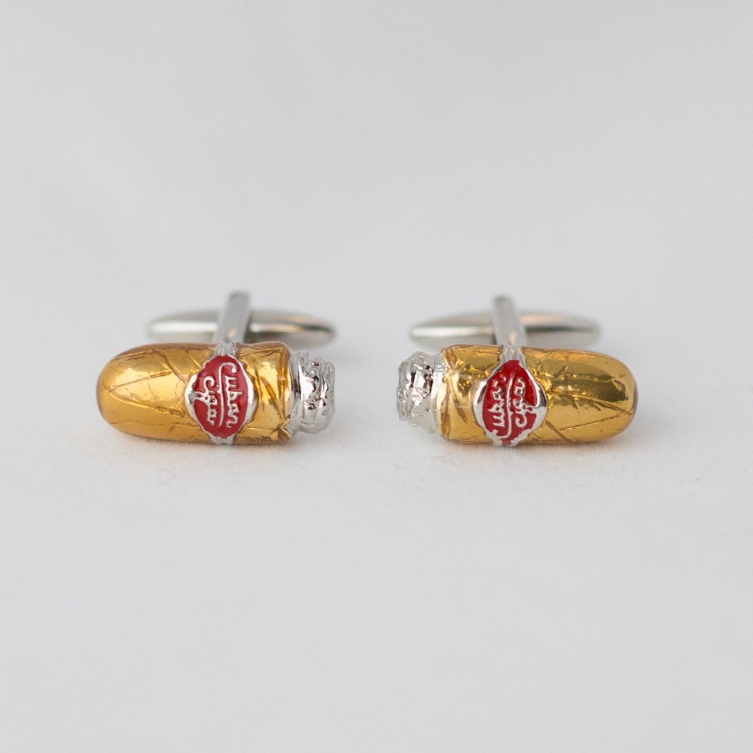 古巴雪茄 袖扣 CUBAN CIGAR CUFFLINK - 袖扣 - 纸 