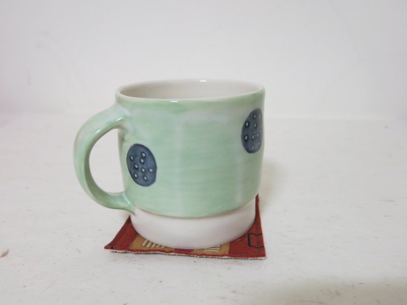 圆点点 手工 陶杯-草绿 - 咖啡杯/马克杯 - 其他材质 绿色