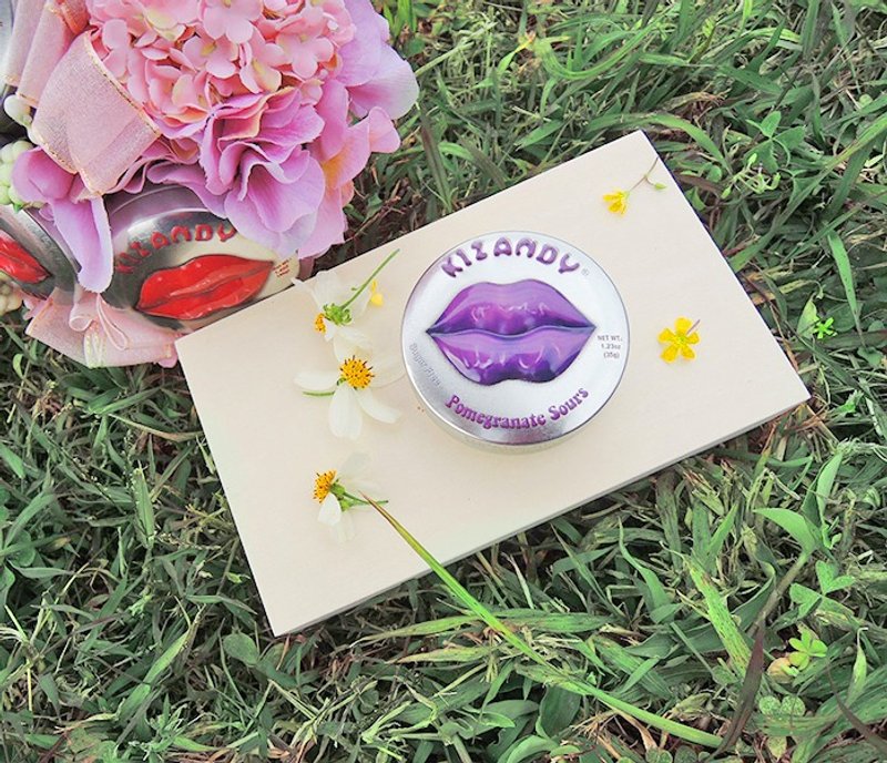 【Kizandy】香吻缤纷无糖水果触电糖-石榴(35g) - 零食/点心 - 其他材质 紫色