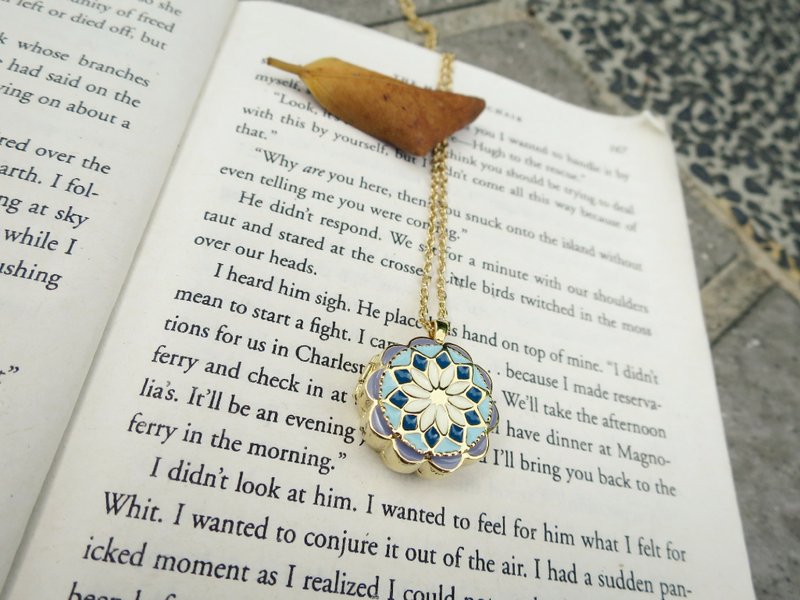 古典花饰品  make a wish --- 藕色系 - 项链 - 其他金属 