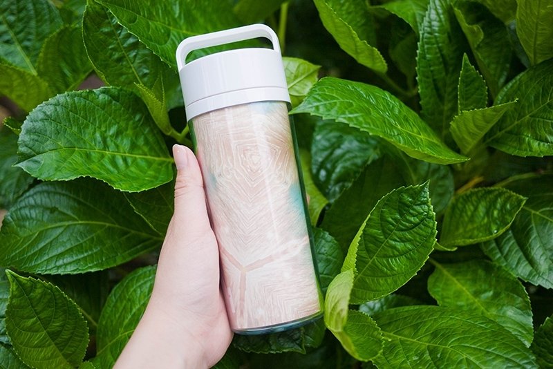 <云游视界@ pictour> 影像创作随身瓶_黄金海岸_环保材质绿色商品 - 随行杯提袋/水壶袋 - 环保材料 金色