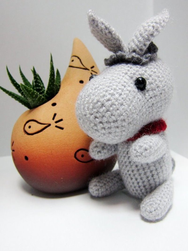 小毛驴 - 吊饰 - 其他材质 灰色