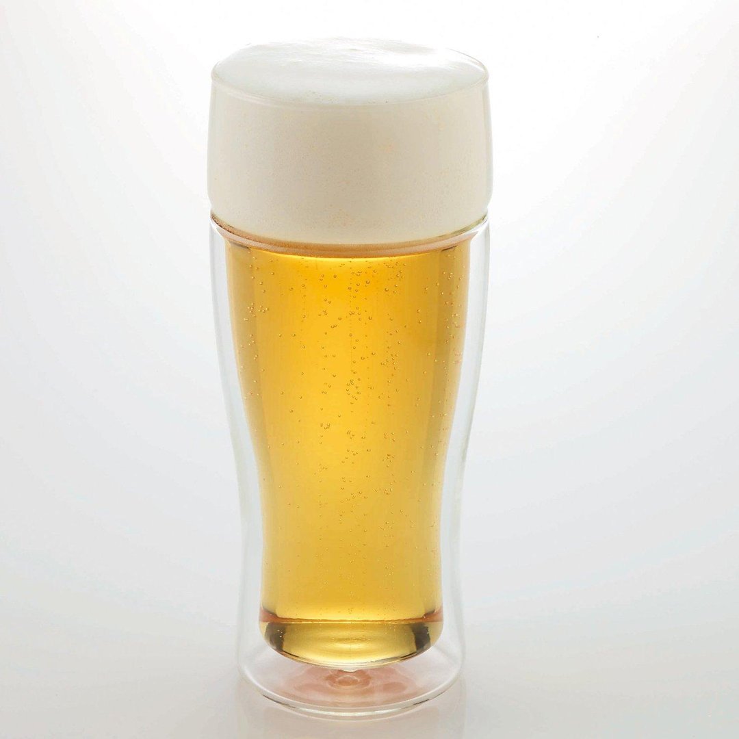 双层隔热保温杯／啤酒杯／咖啡杯／玻璃水杯 - 咖啡杯/马克杯 - 玻璃 白色