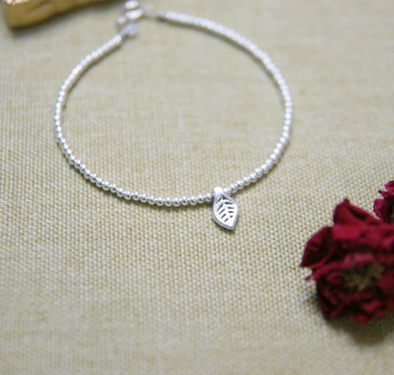 925纯银 古银坠 细手链 ✄ - 手链/手环 - 其他金属 灰色