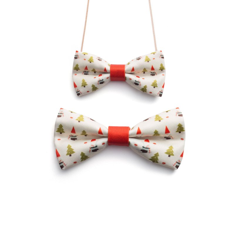 Style 0148 圣诞小精灵 印花 系列 领结 - 颈链 - 其他材质 白色