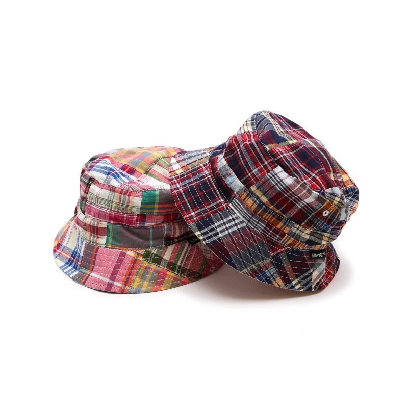 Filter017 - 渔夫帽 - Filter017 Plaid Reversible Bucket Hat格纹双面戴渔夫帽 - 帽子 - 其他材质 多色