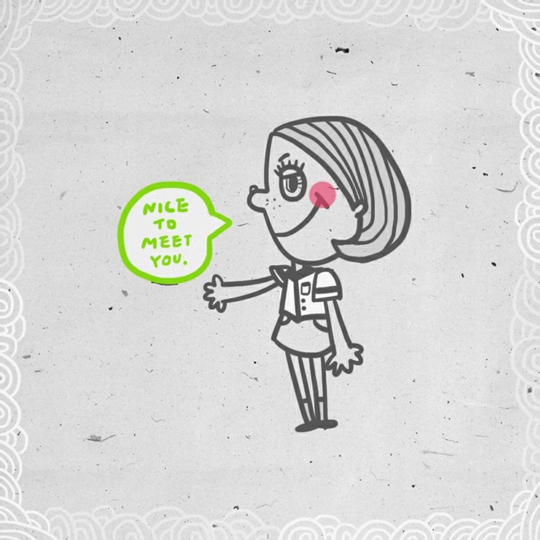Nice to meet you. /Magai's sticker - 贴纸 - 纸 