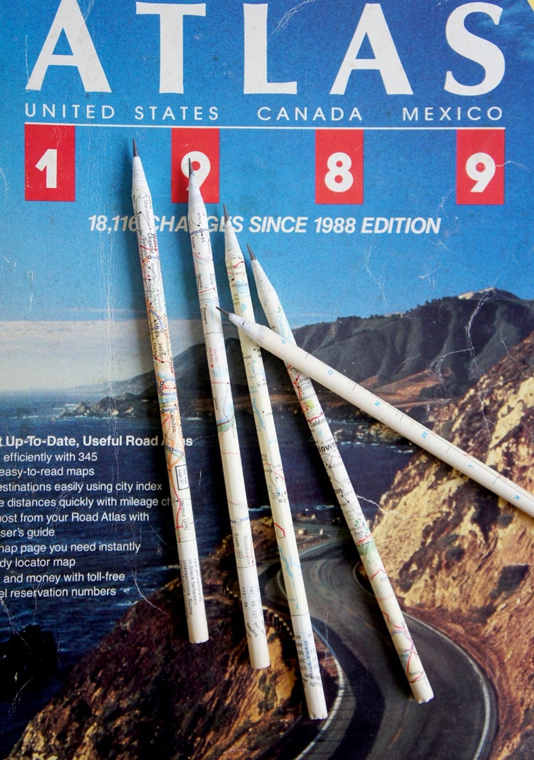 地图纸铅笔 - 其他书写用品 - 纸 多色