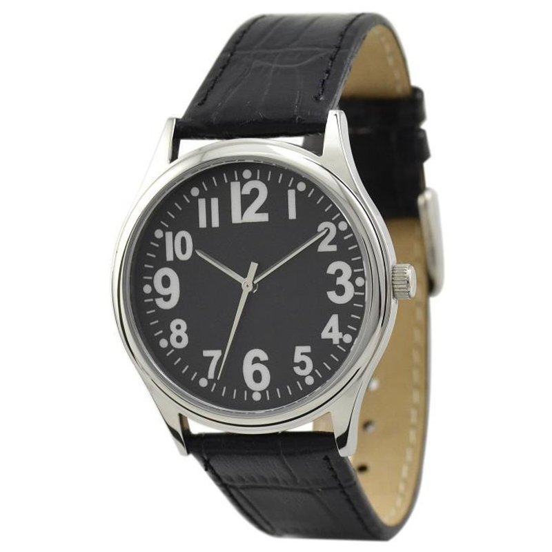 休闲手表(黑色) - 男表/中性表 - 其他金属 黑色