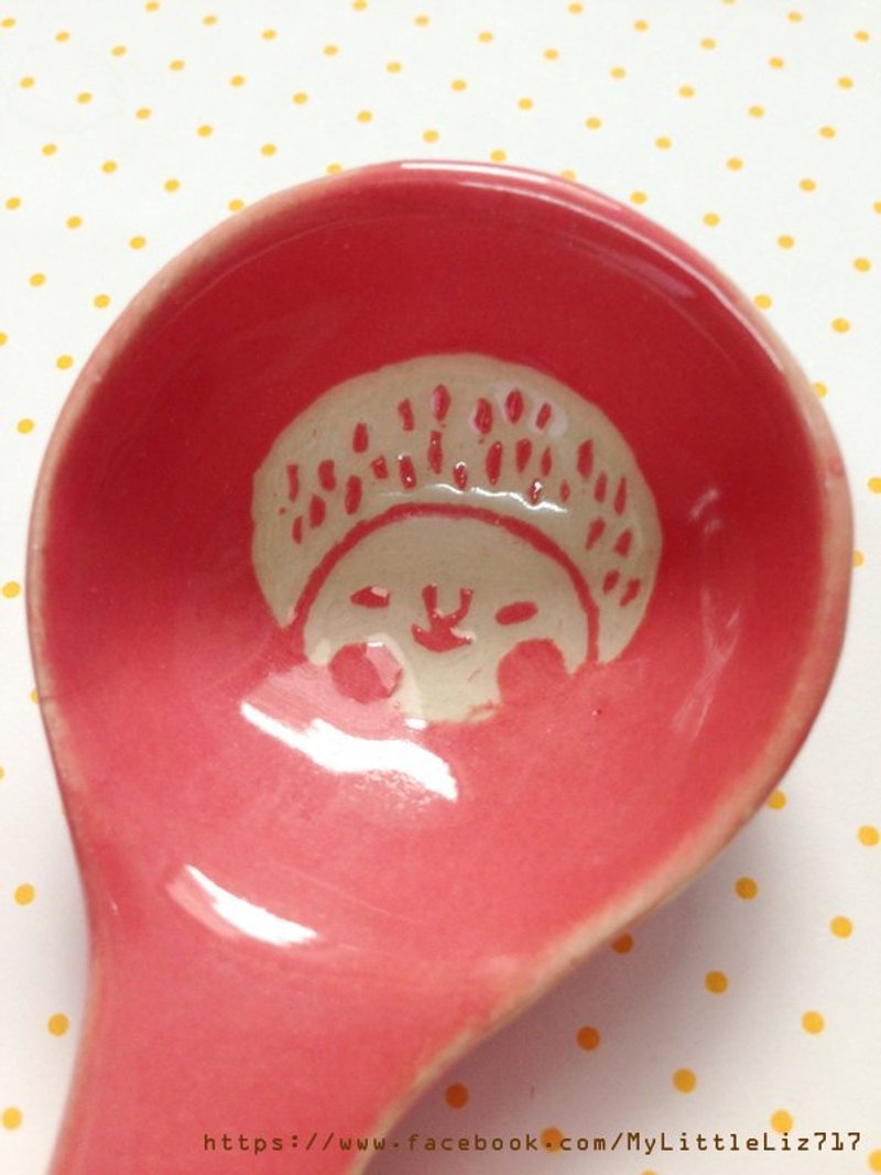 脸脸汤匙(限量1支)卖完停售 - 餐刀/叉/匙组合 - 其他材质 红色