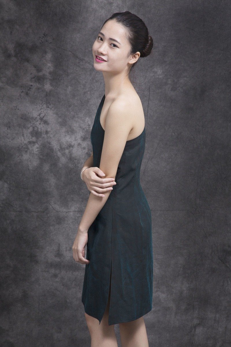 香云纱 真丝 连衣裙 礼服 青铜战士 - 裙子 - 丝．绢 