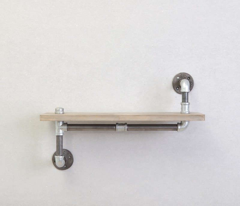 工业风多功能水管层架_黑铁原色D样式 - 其他 - 其他金属 卡其色