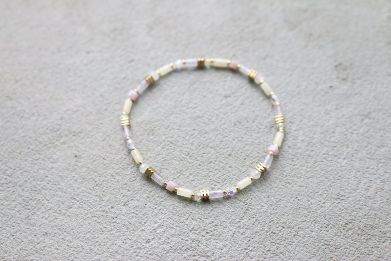 <☞ HAND IN HAND ☜> 紫玉-彩虹糖 手环 (0592) - 手链/手环 - 宝石 紫色