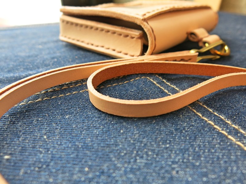 Level Up大容量横式识别证套、证件夹 原色植鞣牛皮.手工缝制【JANE_one_piece】 - 证件套/卡套 - 真皮 咖啡色