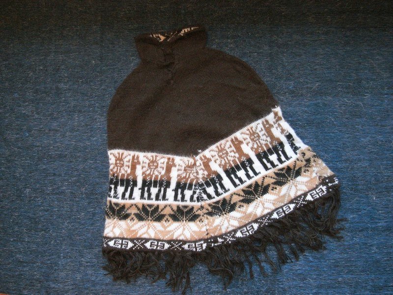 Vista[见闻]，南美洲，秘鲁，印地安图腾，羊驼斗篷  (儿童款) - 其他 - 其他材质 黑色