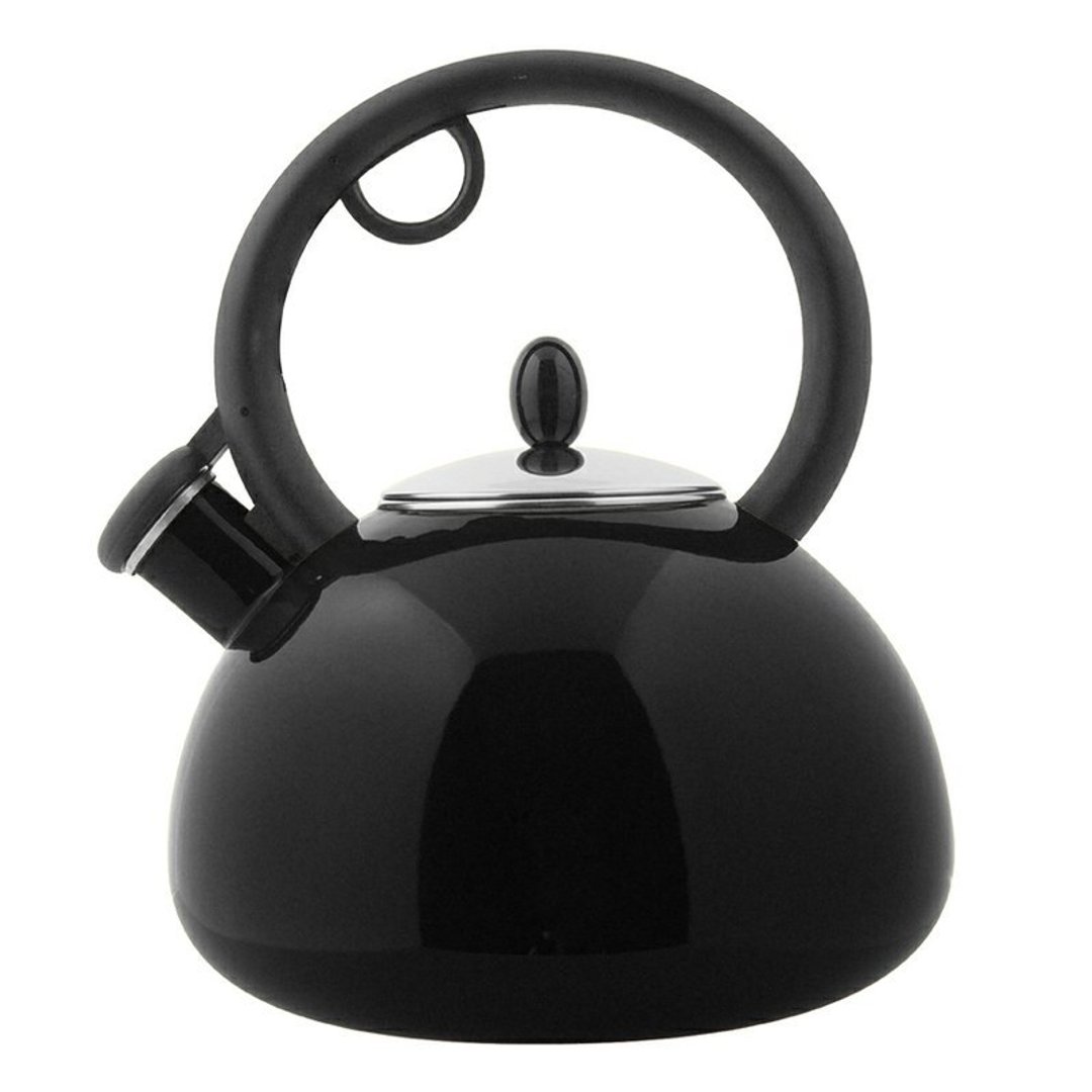 OSICHEF【泡泡珐琅笛音茶壶】- 黑色 - 茶具/茶杯 - 其他金属 黑色