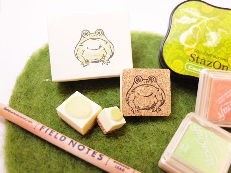 青蛙手工橡皮擦印章 - 其他 - 其他材质 绿色