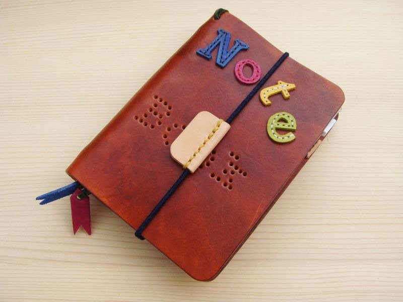 ISSIS - 全手工制作A7万用手册 / 笔记本 - 笔记本/手帐 - 真皮 咖啡色