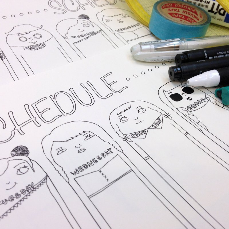 长高高Schedule - 笔记本/手帐 - 纸 白色