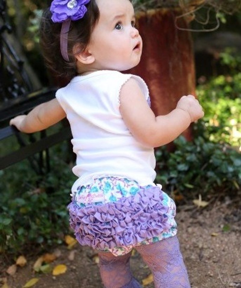 2015 春夏 紫色波浪花纹 RuffleButt - 其他 - 棉．麻 紫色