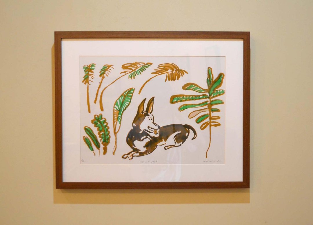 "Pero" in The Jungle -RISO Print - 女装 T 恤 - 其他材质 