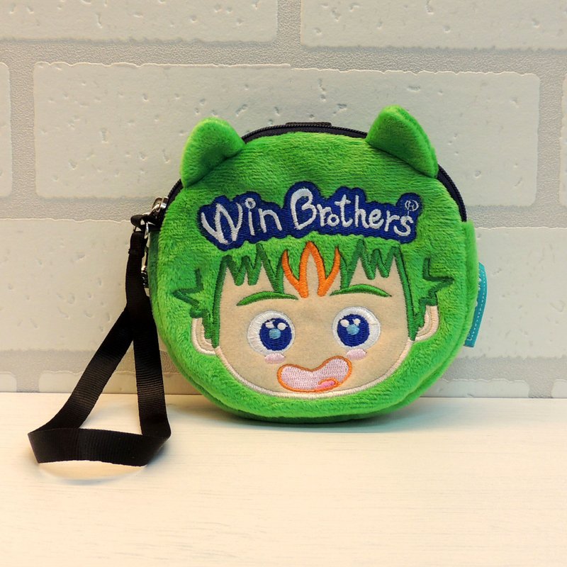 大允绒毛大头手拿包 winbrothers coin wallet doll  (B-win) - 手拿包 - 其他材质 绿色