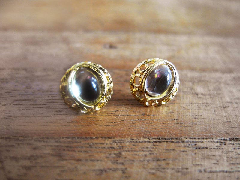 复时品【早期手工耳环：人鱼之泪】 - 耳环/耳夹 - 其他材质 金色