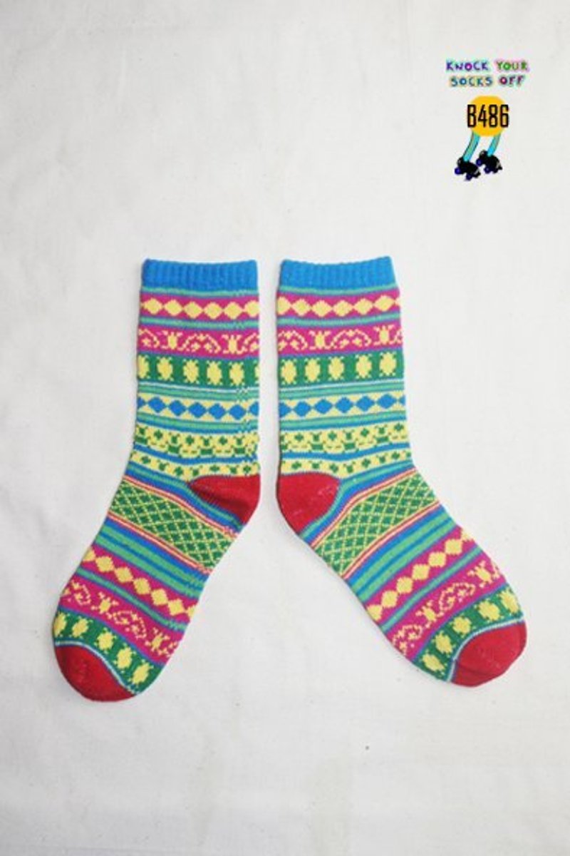 小朋友玩具民族针织袜!!夏漪眺=knock your socks off !! - 袜子 - 其他材质 绿色