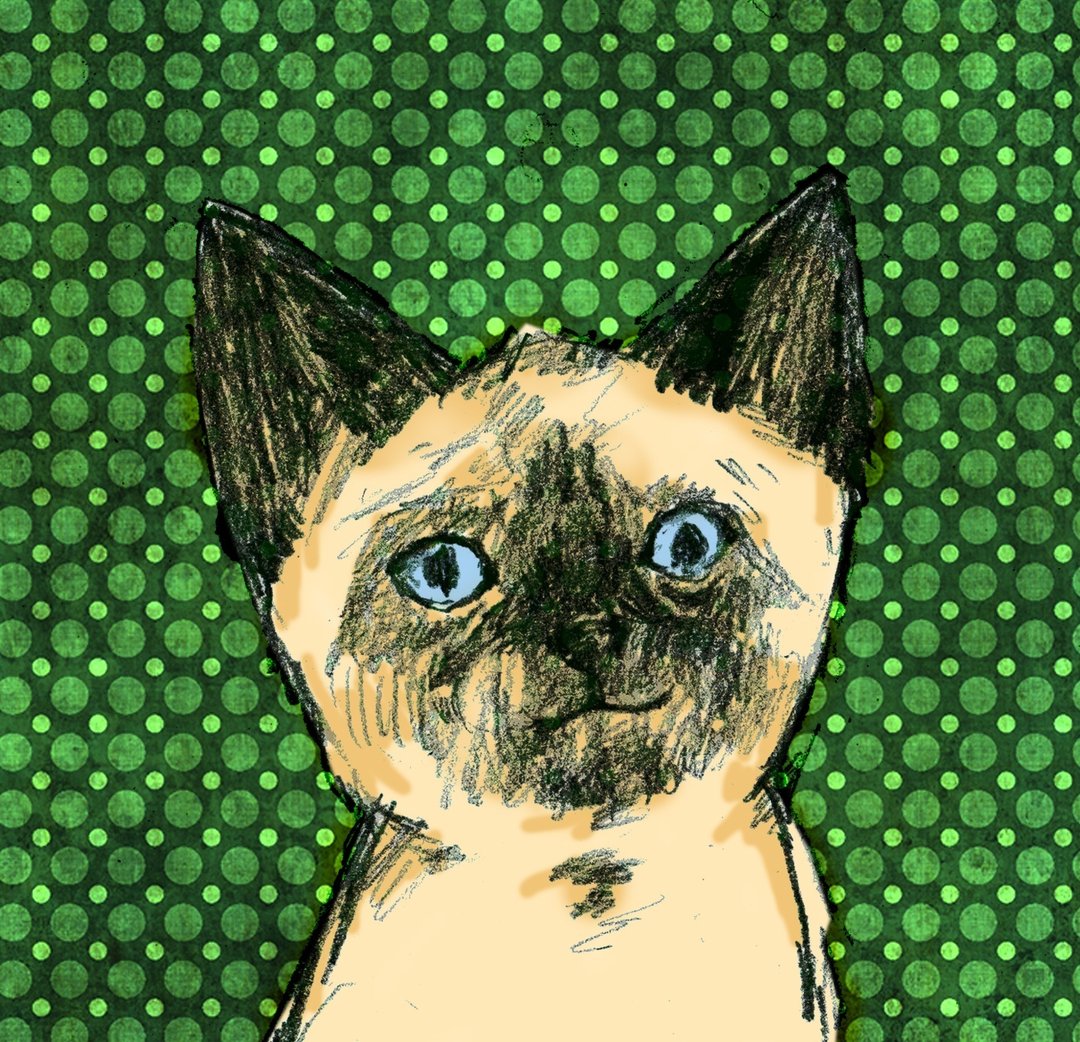 小布丁 /Street Cats浪浪系列 - 贴纸 - 硅胶 绿色