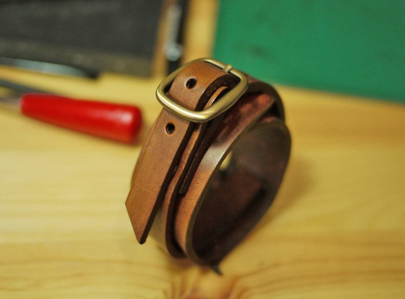 endless Series - 皮革手环 - 手链/手环 - 真皮 咖啡色