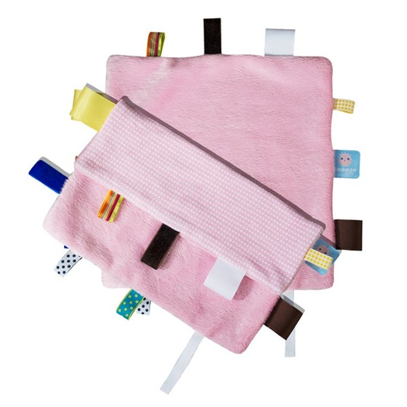 荷兰Snoozebaby美梦成真安抚巾-宝贝红 - 玩具/玩偶 - 棉．麻 粉红色