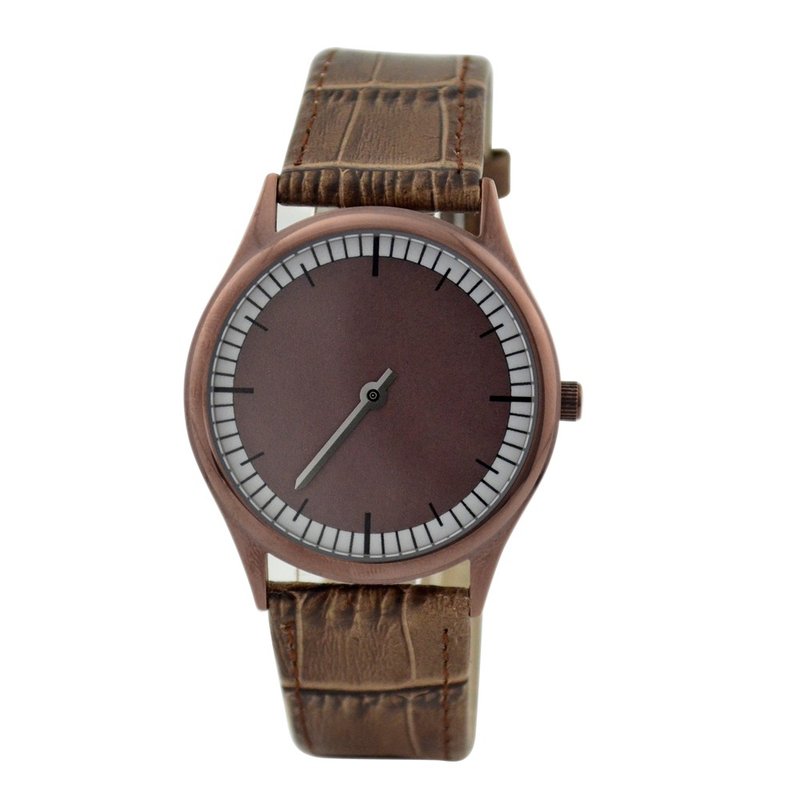 圣诞礼物 - 慢活(Slow time) 手表 - 中性设计 - 全球包邮 - 女表 - 其他金属 咖啡色