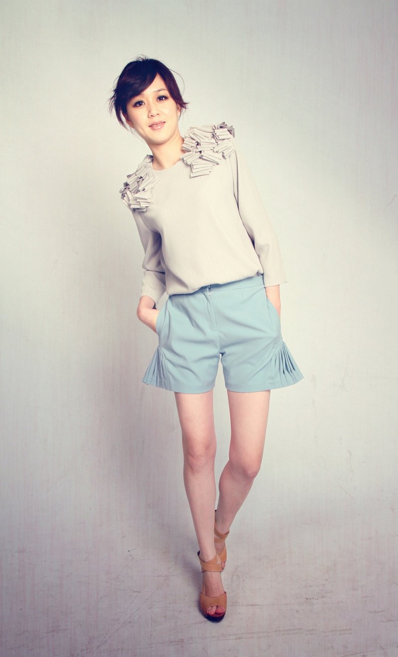 Tuileries 花园上衣 - 女装上衣 - 聚酯纤维 灰色