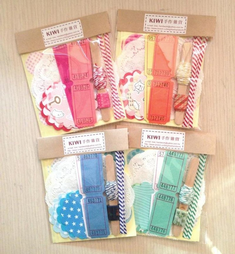 包装小组合-体验包 - 木工/竹艺/纸艺 - 纸 多色