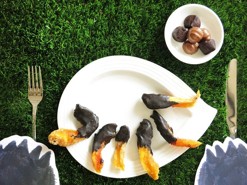 幸福果铺-淘气木瓜-80%黑巧克力木瓜干 - 水果干 - 纸 橘色