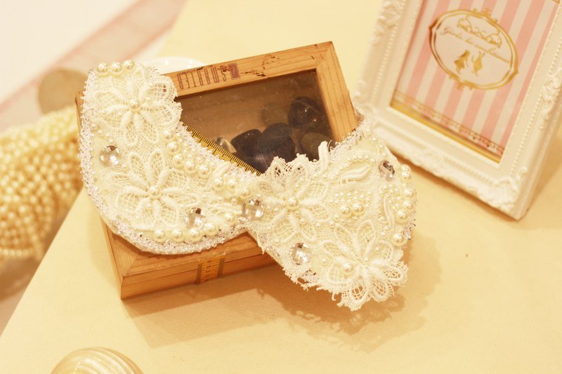 华丽感假领片 项炼（蕾丝 巴洛克） - 其他 - 其他材质 白色