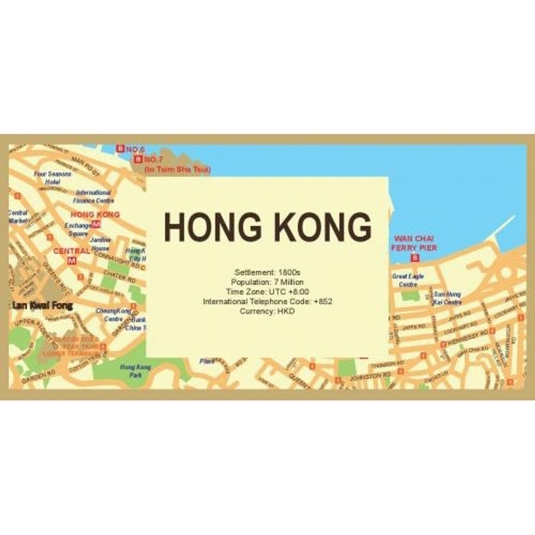 赛先生科学工厂/撕不破耐皱防水地图 - 香港 - 地图 - 防水材质 