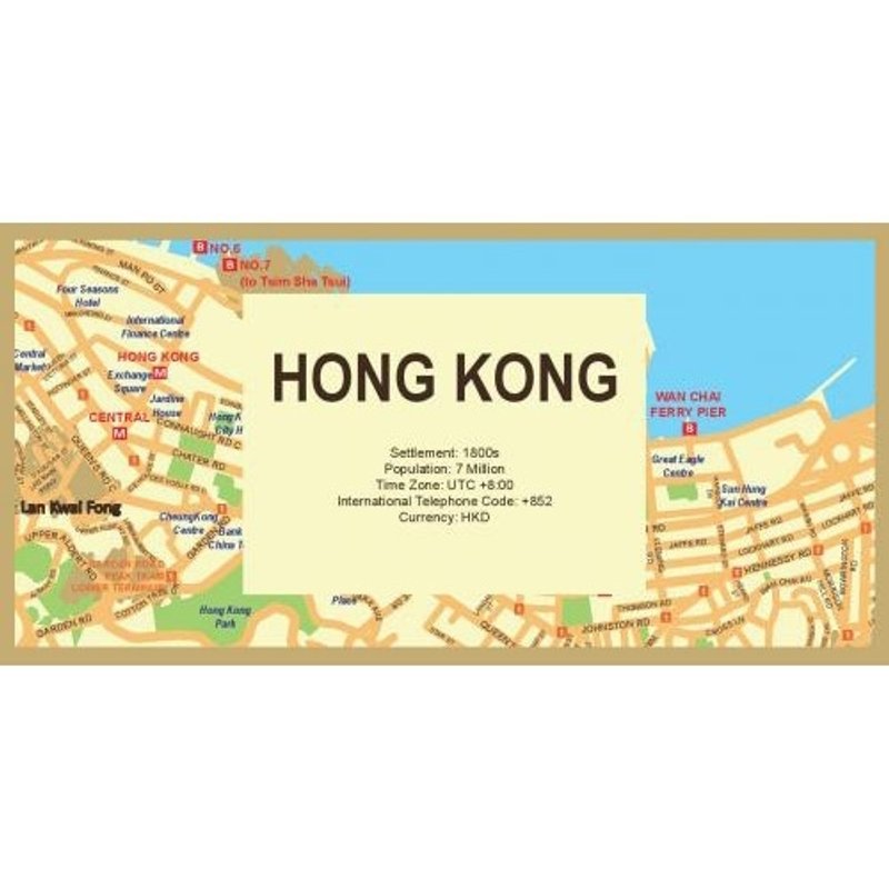 赛先生科学工厂/撕不破耐皱防水地图 - 香港 - 地图 - 防水材质 