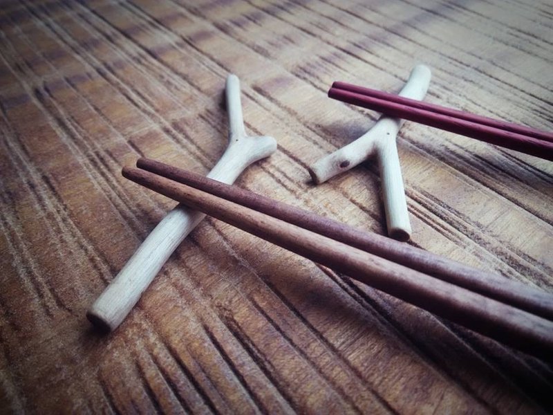 【original.木】森林系列_树枝筷架 (1支) - 其他 - 木头 金色