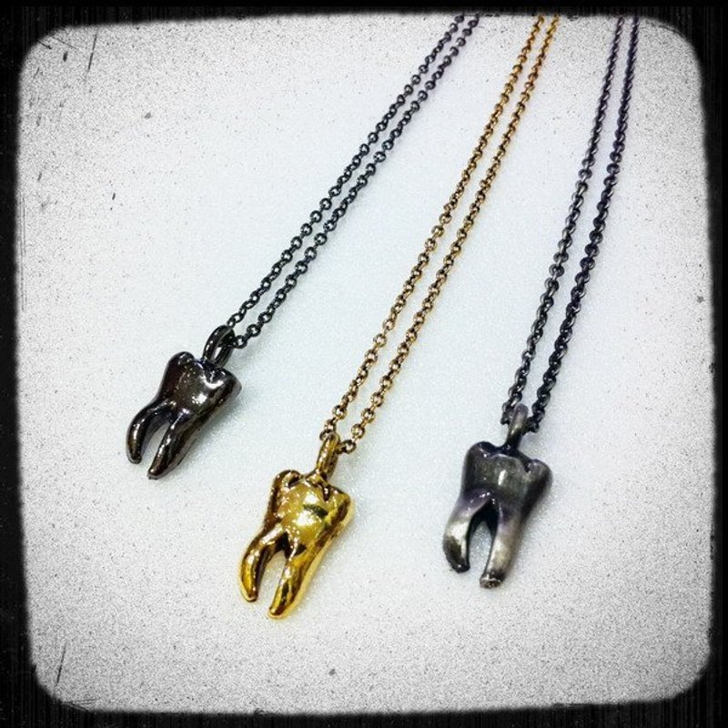 **DORCUS**没"齿"难忘项炼/客订制款/纯手工/可选色 - 项链 - 其他金属 金色