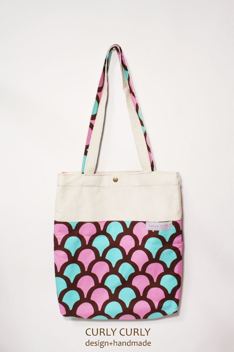 [CURLY CURLY] Pure Totes_Mermaid - 束口袋双肩包 - 其他材质 多色
