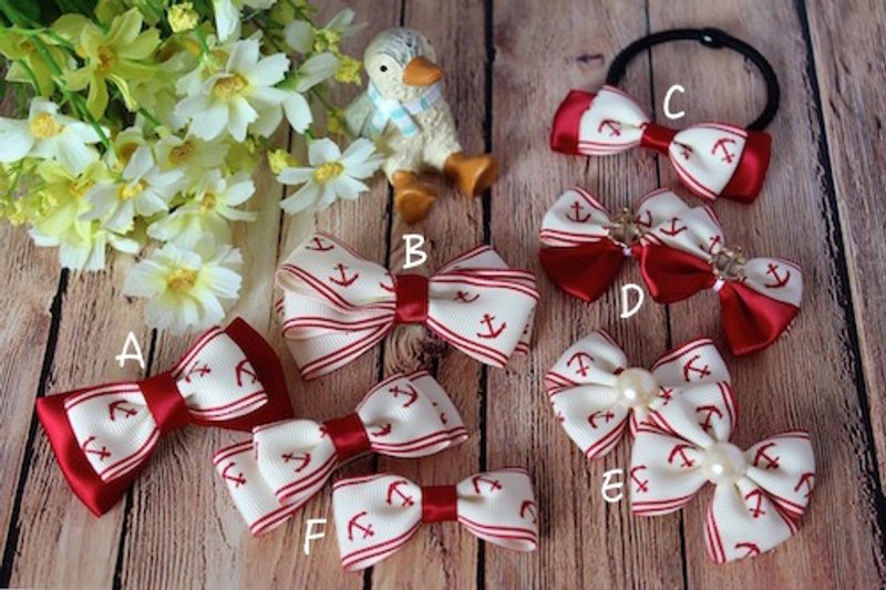 幸福限定。Happiness Only 海军女孩，出发吧！海军风发饰 - 发饰 - 其他材质 红色