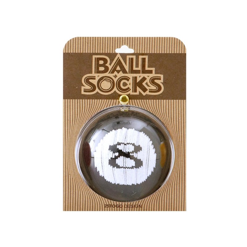 POOL BALL SOCKS 撞球袜8号球 - 袜子 - 棉．麻 黑色