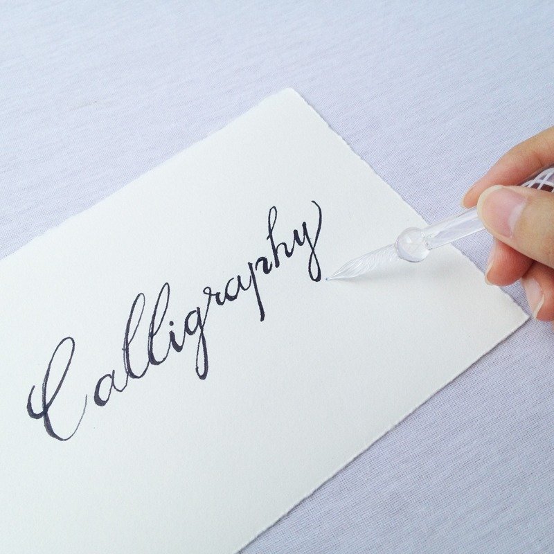 专用玻璃笔入门礼盒-网纹款 | ガラスペン 书写 文具  复古 - 蘸水笔 - 玻璃 透明